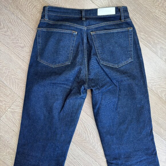 Re/Done Women's High Rise Jeans - Dark Blue - Picture 5 of 5